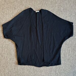 Elizabeth Suzann Emma Jacket in black cotton twill, size OSM